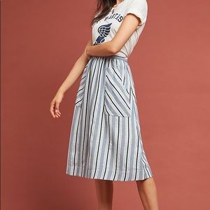 Anthropologie Akemi + Kim Striped Skirt